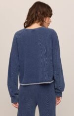 Circuit Knit Denim Sweatshirt - Image 2