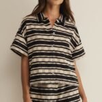 Monaco Stripe Button Up