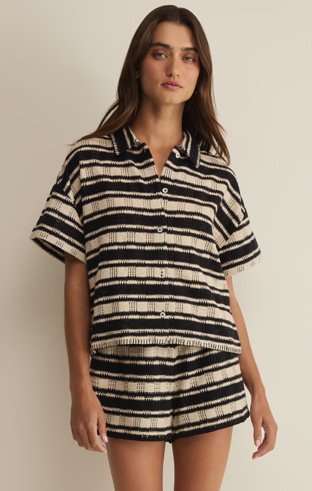 imrds-29312 Monaco Stripe Button Up - Image 1