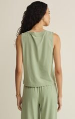 Sloane V-Neck Cotton Jersey Tank - Image 2
