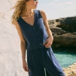 Solace V-Neck Jersey Denim Tank