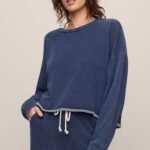 Circuit Knit Denim Sweatshirt