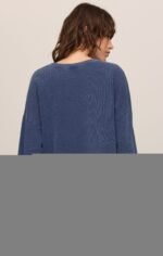 Circuit Knit Denim Sweatshirt - Image 2