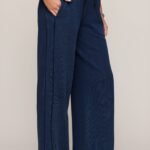 Sport Stripe Knit Denim Pant