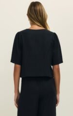 La Belle Linen Cropped Top - Image 2