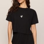 Sway Textured Cropped Tee