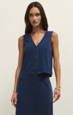 Noelle Jersey Denim Tank