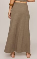 Delavine Textured Midi Skirt - Image 2