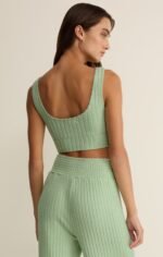 Zoe Silky Rib Tank Bra - Image 2