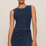 Mattie Jersey Denim Mini Dress