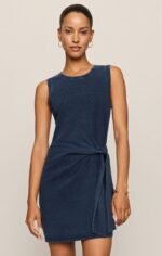 Mattie Jersey Denim Mini Dress