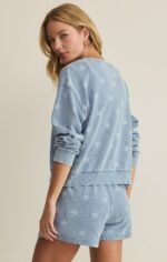 Written Stars Denim Sweatshirt - Image 2