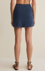 Gail Jersey Denim Mini Skirt - Image 2