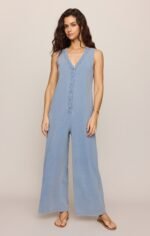 Solace Jersey Denim Jumpsuit