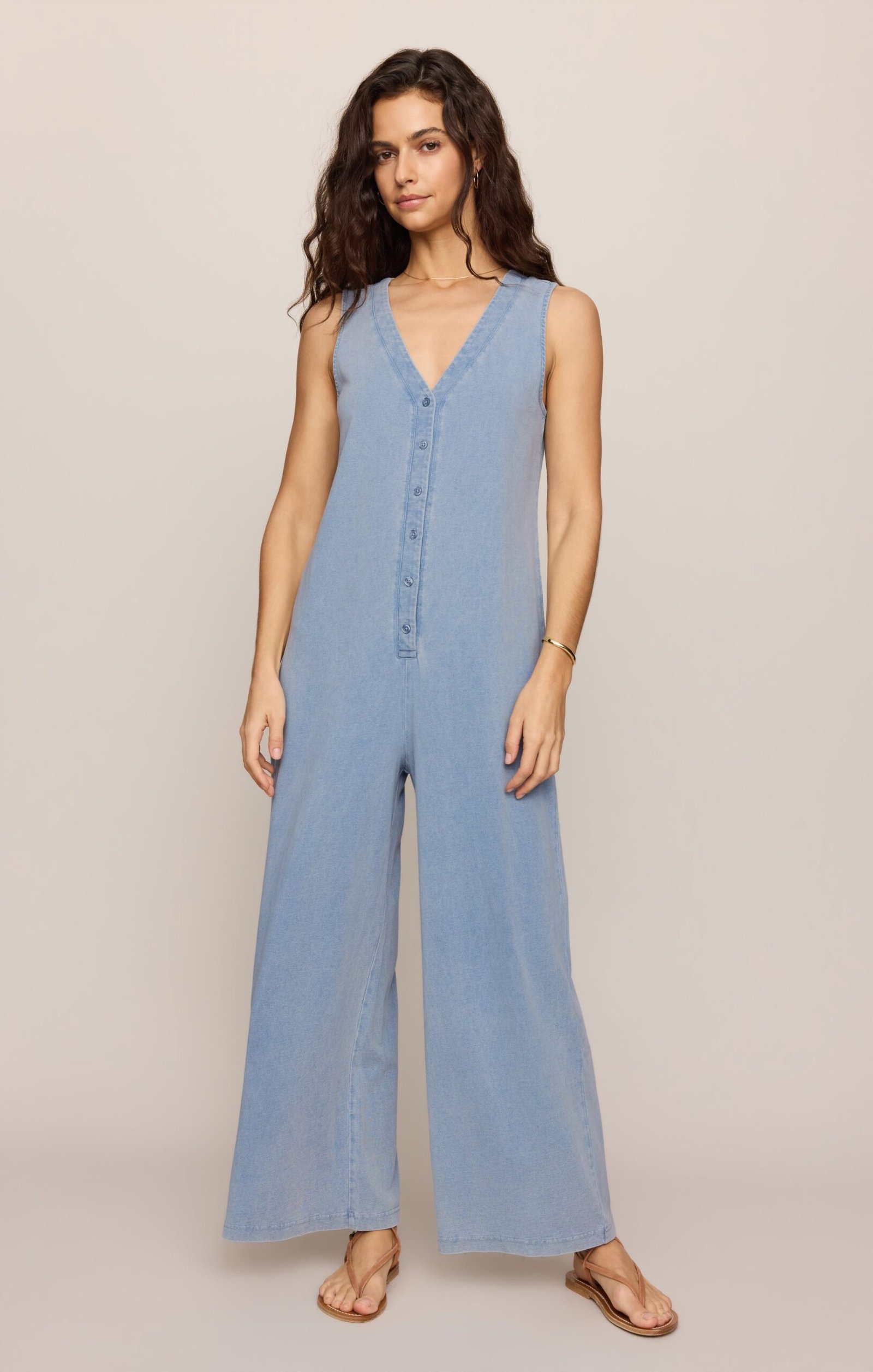 imrds-29869 Solace Jersey Denim Jumpsuit - Image 1