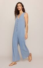 Solace Jersey Denim Jumpsuit - Image 2