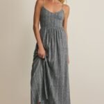 Romy Striped Linen Maxi Dress