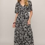 Lacey Floral Midi Dress
