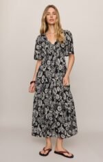 Lacey Floral Midi Dress